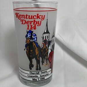 VNTG KENTUCKY DERBY 114Running May 7,1988 Churchill Downs Official Com Glass NEW